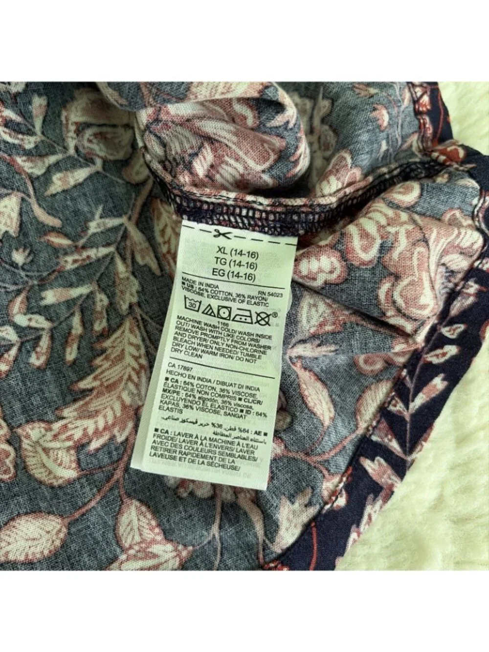 Old Navy Girls Boho Floral Dress NWT XL 14/16 Cottage